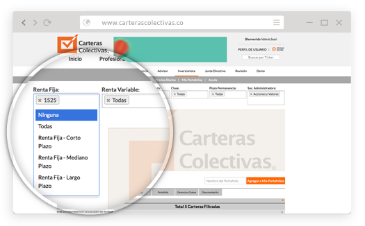 SELECCIONA TU FONDO CON FILTROS
